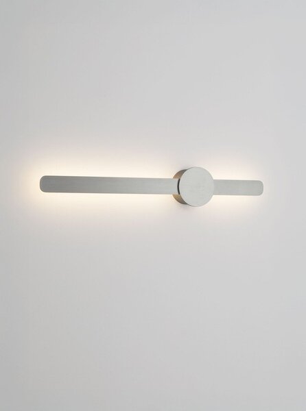 Алуминиева LED стенна лампа в матово сребрист цвят Norei – Nova Luce
