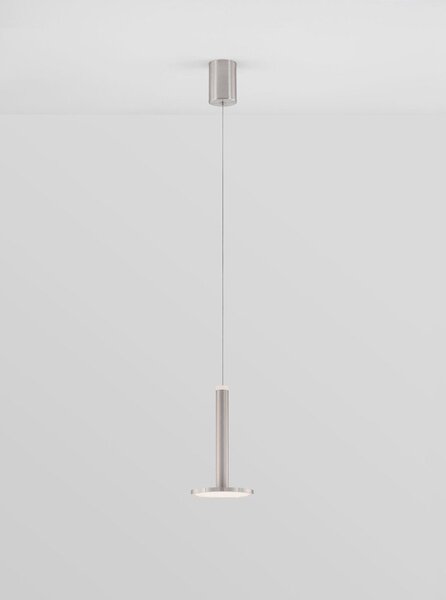 Метално LED висящо осветително тяло в матово сребрист цвят ø 15 cm Palencia – Nova Luce