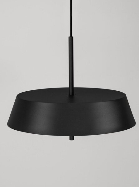 Матово черно алуминиево LED затъмняващо се висящо осветително тяло ø 45 cm Velio – Nova Luce