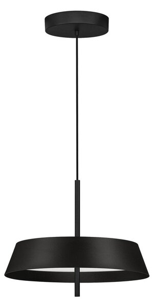 Матово черно алуминиево LED затъмняващо се висящо осветително тяло ø 45 cm Velio – Nova Luce