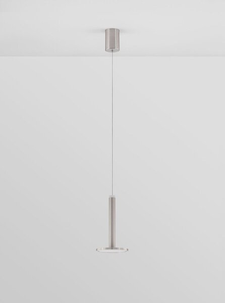Метално LED висящо осветително тяло в матово сребрист цвят ø 15 cm Palencia – Nova Luce