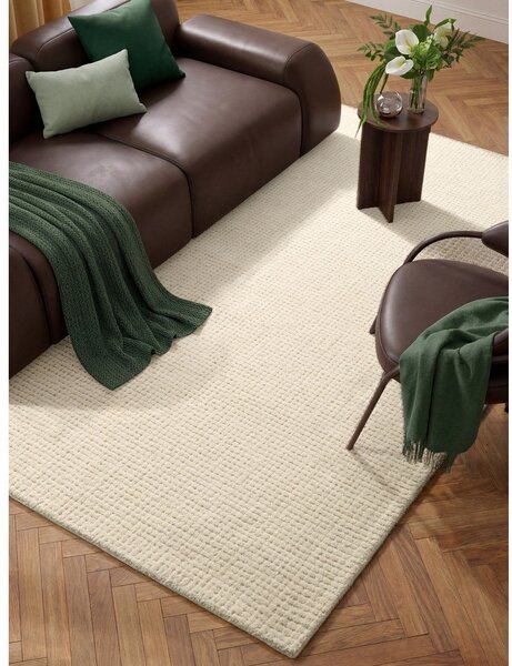 Кремав вълнен килим 80x150 cm Eloise – Hanse Home