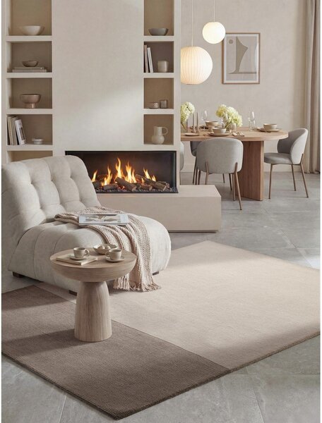 Кафяв/кремав килим със смес от вълна 120x170 cm Hugo – Villeroy&Boch