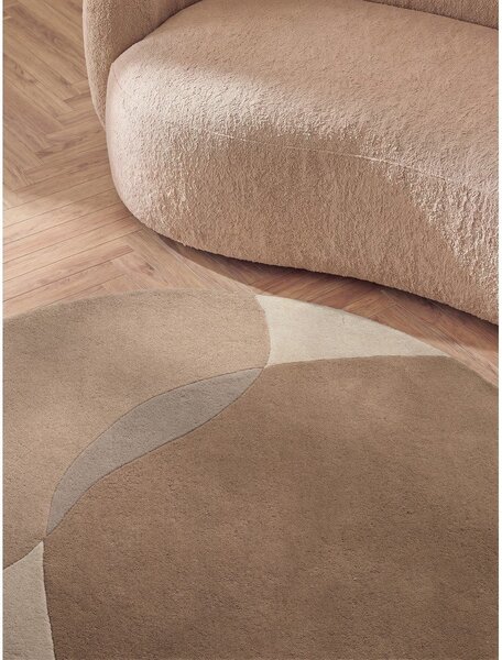 Бежов вълнен кръгъл килим ø 160 cm Ovia – Villeroy&Boch