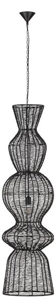 Матово черно въжено висящо осветително тяло ø 38 cm Breena – Nova Luce