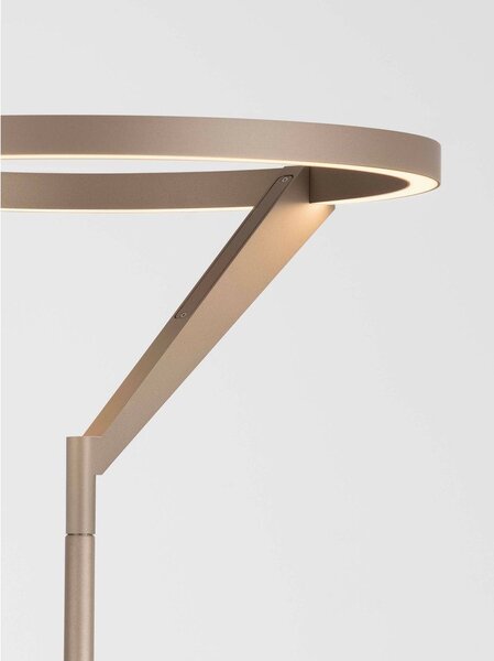 Розово златиста алуминиева LED затъмняваща се подова лампа (височина 168 cm) Tilia – Nova Luce