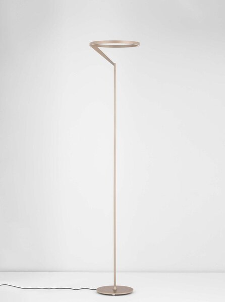 Розово златиста алуминиева LED затъмняваща се подова лампа (височина 168 cm) Tilia – Nova Luce