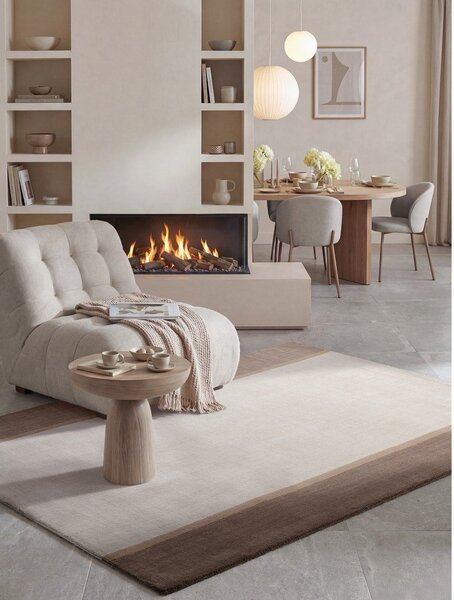 Кафяв/кремав вълнен килим 120x170 cm Rowan – Villeroy&Boch