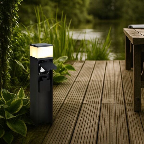 Solight PG13B - Външна лампа с 2 контакта 1xG9/11W/230V IP44