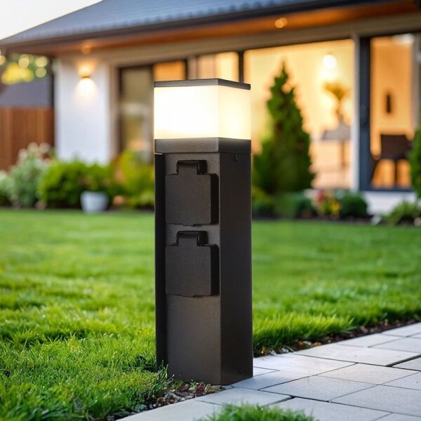 Solight PG13B - Външна лампа с 2 контакта 1xG9/11W/230V IP44