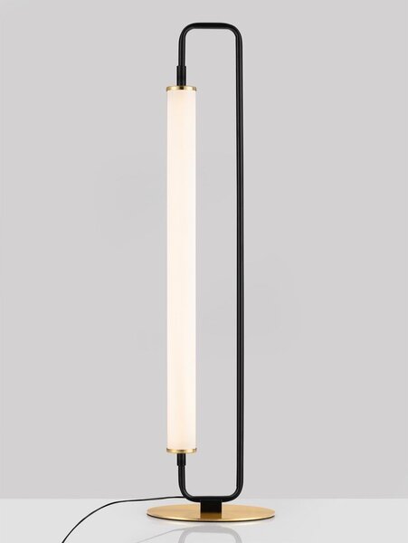 Бяла/матово черно метална LED настолна лампа (височина 68 cm) Wetro – Nova Luce