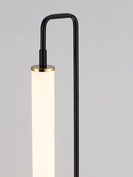 Бяла/матово черно метална LED настолна лампа (височина 68 cm) Wetro – Nova Luce