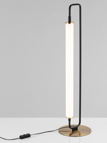 Бяла/матово черно метална LED настолна лампа (височина 68 cm) Wetro – Nova Luce