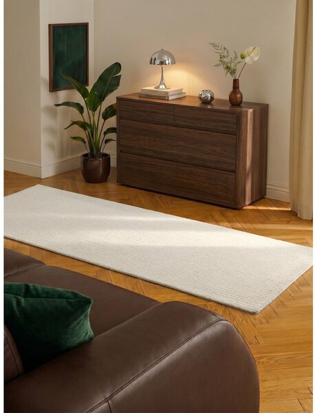 Кремава вълнена пътека 80x250 cm Eloise – Hanse Home