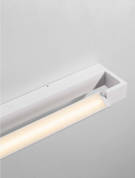 Алуминиева LED стенна лампа в матово бял цвят Arga – Nova Luce
