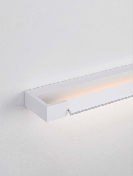 Алуминиева LED стенна лампа в матово бял цвят Arga – Nova Luce