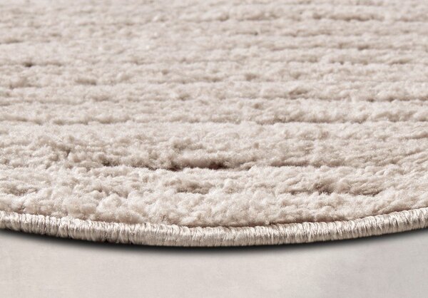 Бежов кръгъл килим ø 160 cm Panglao New York Taupe – Elle Decoration