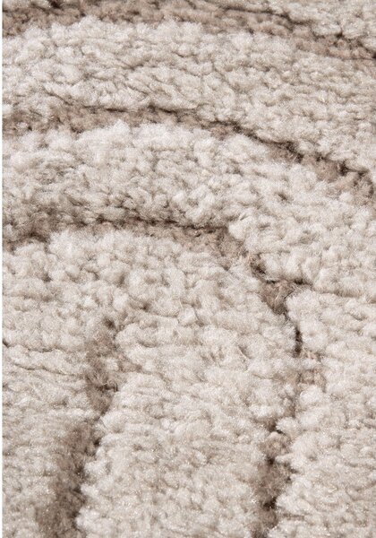 Бежов кръгъл килим ø 160 cm Panglao New York Taupe – Elle Decoration