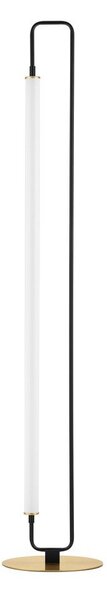 Бяла/матово черно метална LED подова лампа (височина 150 cm) Wetro – Nova Luce