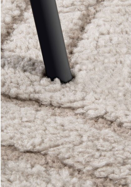 Бежов кръгъл килим ø 160 cm Panglao New York Taupe – Elle Decoration