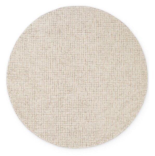 Бежов вълнен кръгъл килим ø 160 cm Eloise – Hanse Home