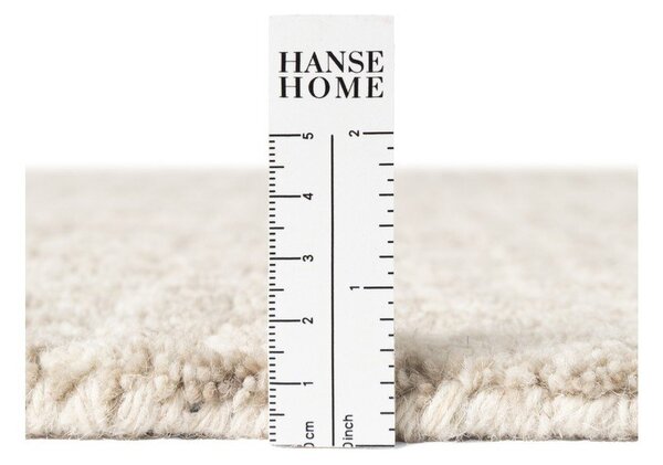 Бежов вълнен кръгъл килим ø 160 cm Eloise – Hanse Home