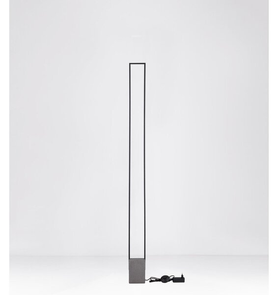 Черна LED подова лампа (височина 161 cm) Lithos – Nova Luce