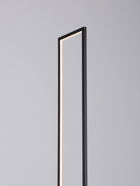 Черна LED подова лампа (височина 161 cm) Lithos – Nova Luce