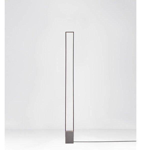 Черна LED подова лампа (височина 161 cm) Lithos – Nova Luce