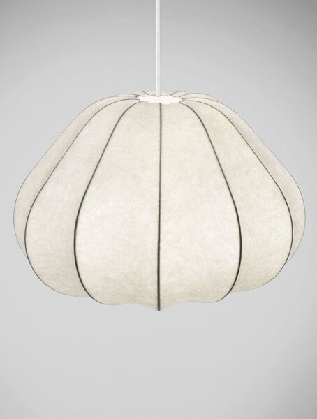 Текстилно висящо осветително тяло в матово бял цвят ø 50 cm Bora – Nova Luce