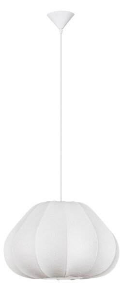 Текстилно висящо осветително тяло в матово бял цвят ø 50 cm Bora – Nova Luce