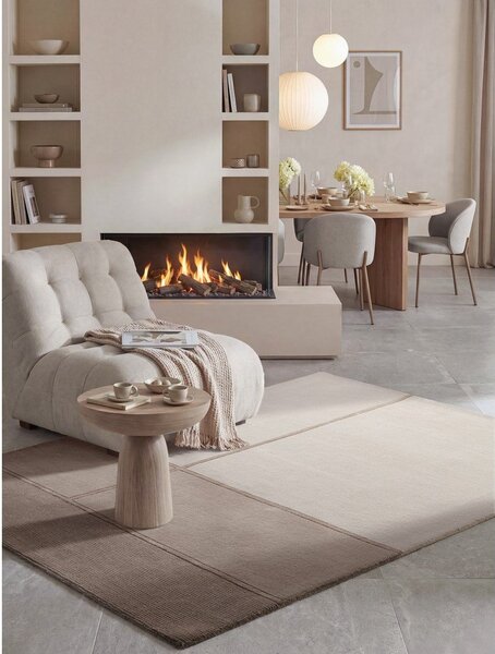 Кафяв/кремав килим със смес от вълна 120x170 cm Presilda – Villeroy&Boch
