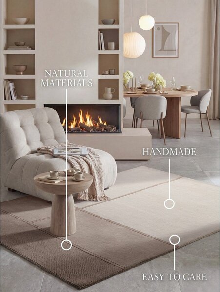 Кафяв/кремав килим със смес от вълна 120x170 cm Presilda – Villeroy&Boch
