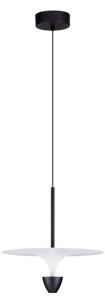 Матово черно алуминиево LED висящо осветително тяло ø 34 cm Topio – Nova Luce