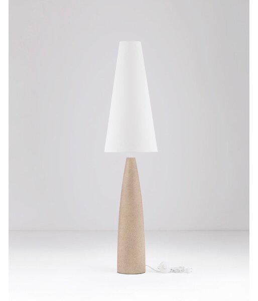 Бяла/кремава подова лампа (височина 130 cm) Mizu – Nova Luce
