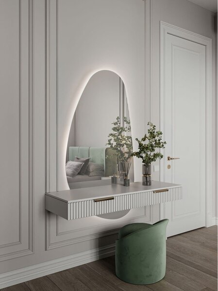 Стенно огледало със светлина 3x140 cm Lorin – Nova Luce