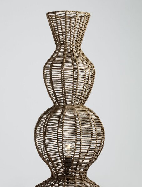 Въжена подова лампа в естествен цвят (височина 136 cm) Breena – Nova Luce