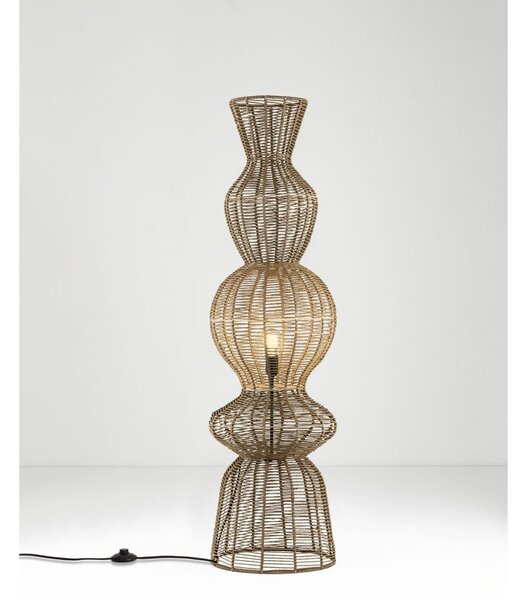 Въжена подова лампа в естествен цвят (височина 136 cm) Breena – Nova Luce