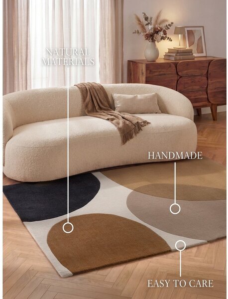 Вълнен килим в цвят кафяв коняк 120x170 cm Ruvia – Villeroy&Boch