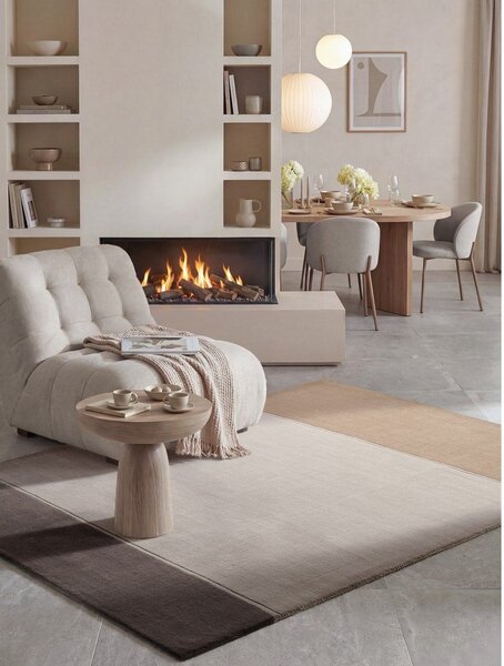 Кафяв/кремав вълнен килим 120x170 cm Quentin – Villeroy&Boch