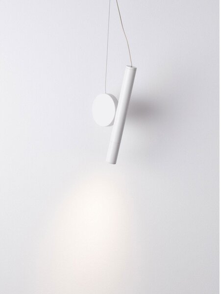 Бяло алуминиево LED висящо осветително тяло ø 23,5 cm Vero – Nova Luce