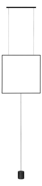 Матово черно метална LED подова лампа (височина 392 cm) Dahlia – Nova Luce