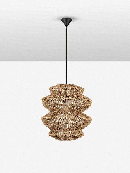 Въжено висящо осветително тяло в естествен цвят ø 40 cm Nua – Nova Luce