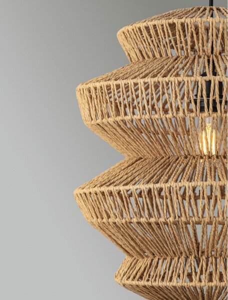 Въжено висящо осветително тяло в естествен цвят ø 40 cm Nua – Nova Luce
