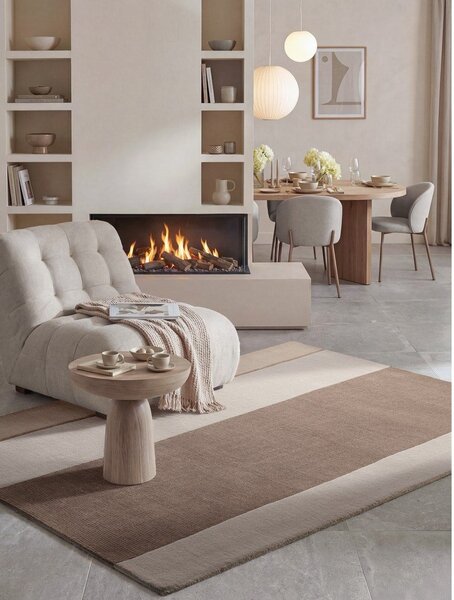 Кафяв/кремав килим със смес от вълна 120x170 cm Karola – Villeroy&Boch
