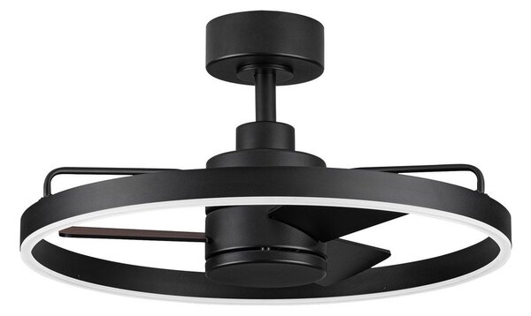 Матово черно метално LED затъмняващо се осветително тяло за таван Lunair – Nova Luce