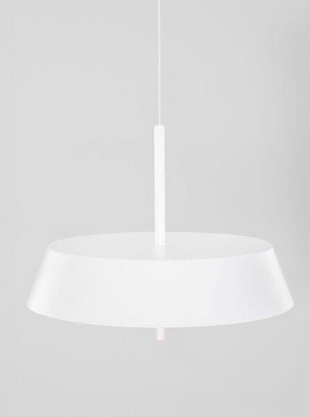 Бяло алуминиево LED затъмняващо се висящо осветително тяло ø 45 cm Velio – Nova Luce