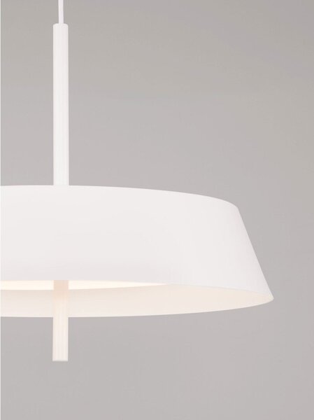Бяло алуминиево LED затъмняващо се висящо осветително тяло ø 45 cm Velio – Nova Luce