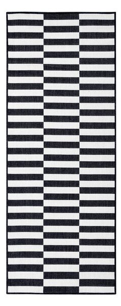 Черно-бял пътека за открито и закрито 80x200 cm Viela – Hanse Home