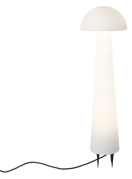 Стояща външна лампа бяла 80 см вкл. LED IP44 - Fungi